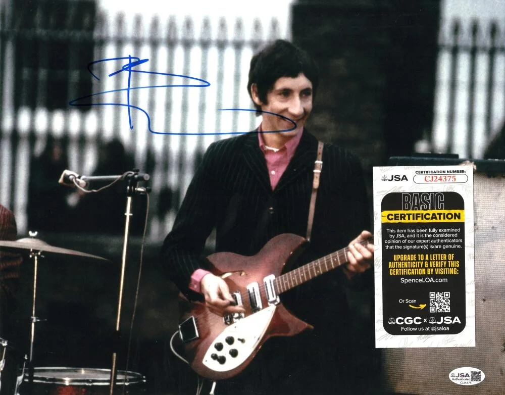 Pete Townshend — Pete Townshend The Who Signed Autograph 11x14 Photo Photograph w/ JSA COA, изображение 2