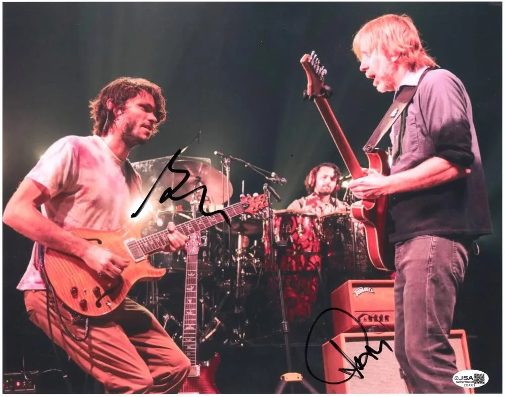 Trey Anastasio, Rick Mitarotonda — Rick Mitarotonda Goose & Trey Anastasio Phish Signed Autograph 11x14 Photo JSA