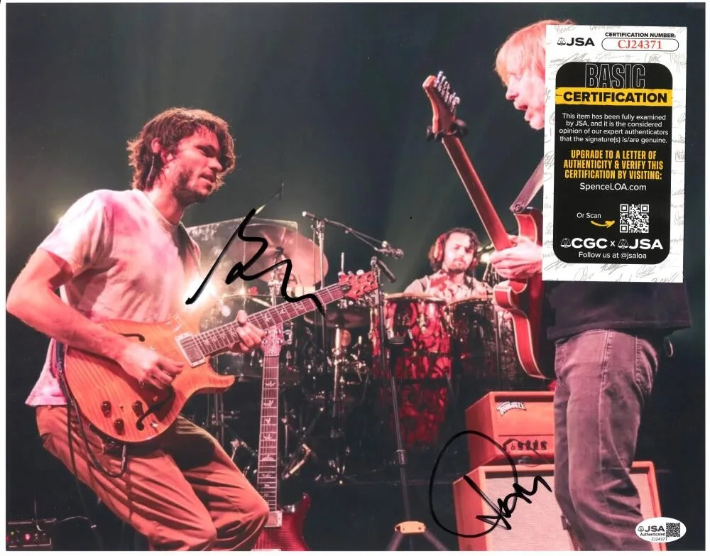 Trey Anastasio, Rick Mitarotonda — Rick Mitarotonda Goose & Trey Anastasio Phish Signed Autograph 11x14 Photo JSA, image 2