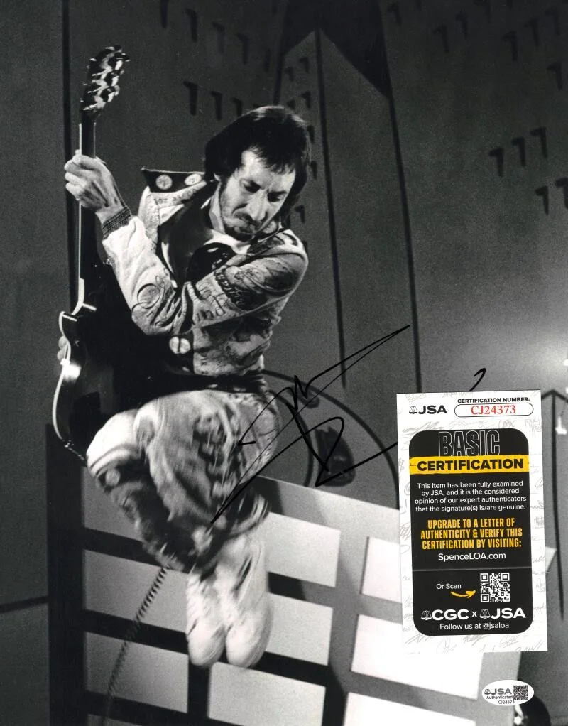 Pete Townshend — Pete Townshend Signed Autograph 11x14 Photo - The Who Sells Out Tommy w/ JSA COA, изображение 2
