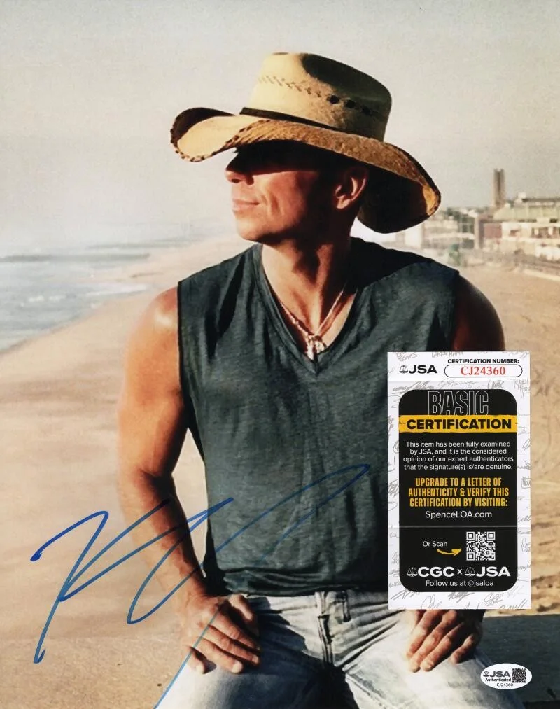 Kenny Chesney — Kenny Chesney Signed Autograph 11x14 Photo - When the Sun Goes Down w/ JSA COA, изображение 2
