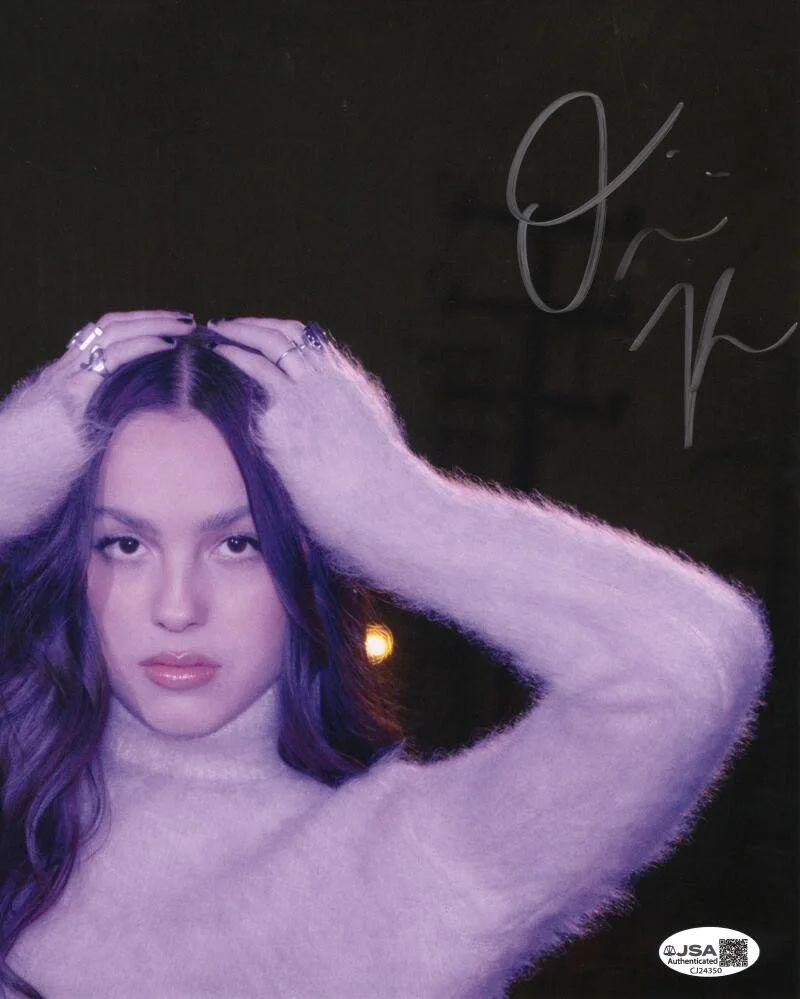 Olivia Rodrigo — Olivia Rodrigo Signed Autograph 8x10 Photo Young Guts Sour Pop Superstar JSA COA