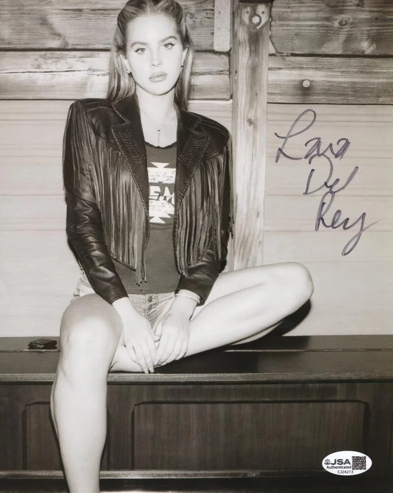 Lana Del Rey — Lana Del Rey Signed Autograph 8x10 Photo - Born to Die Norman F Rockwell JSA COA