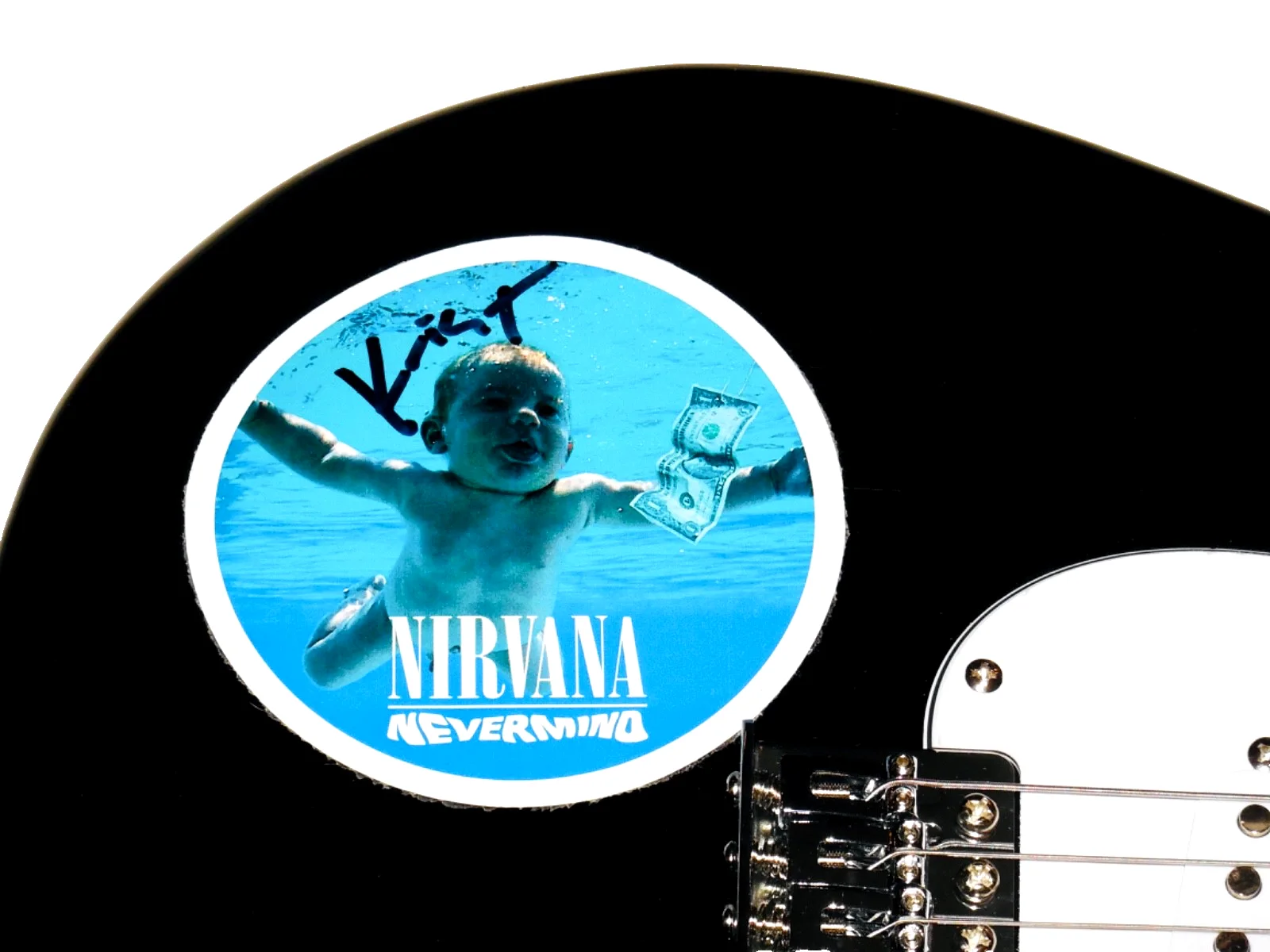 KRIST NOVOSELIC AUTOGRAPHED ELECTRIC GUITAR (NIRVANA) - W/ COA!, image 2