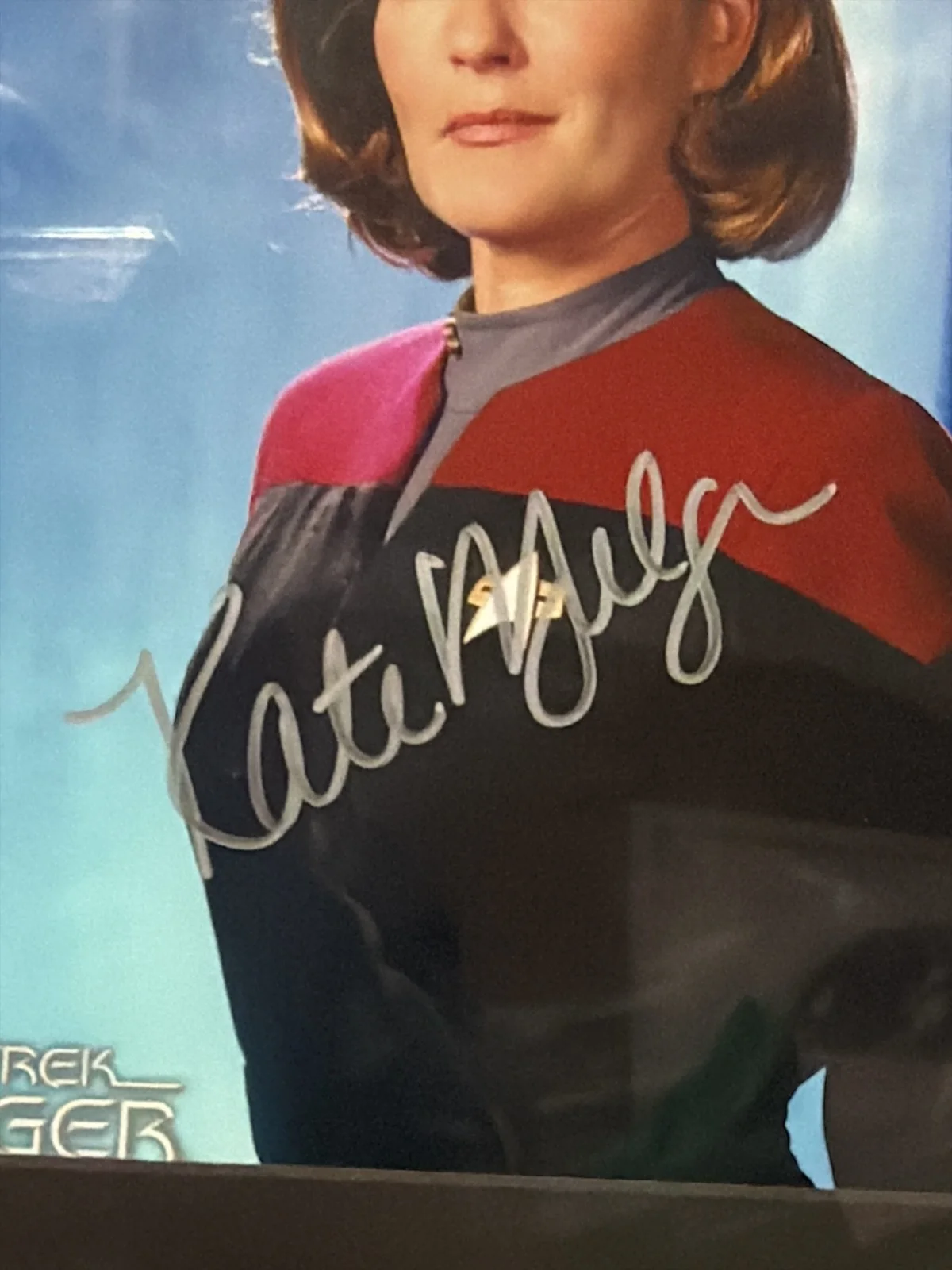 kate mulgrew — Kate Mulgrew Star Trek Voyager Capt. Janeway original signed 8X10 photo READ, изображение 2