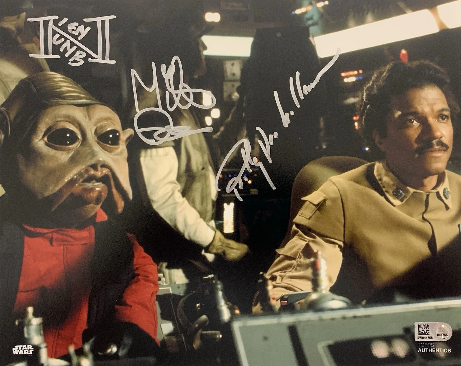 Billy Dee Williams and Mike Quinn — Billy Dee Wiliams & Mike Quinn Signed/Inscribed Star Wars 8x10 Photo - JSA Cert