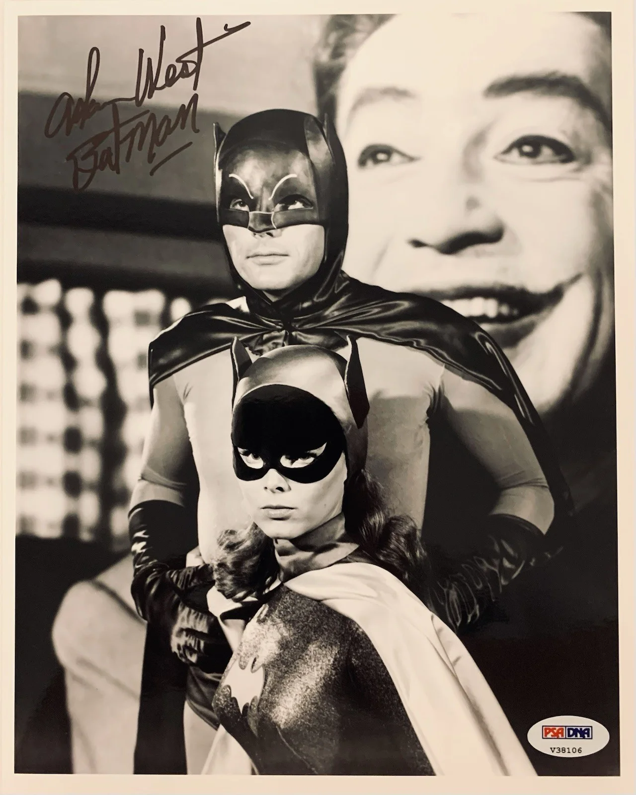 Adam West — Adam West Signed/Inscribed "Batman" 8x10 Black & White Photo - PSA Cert V38106