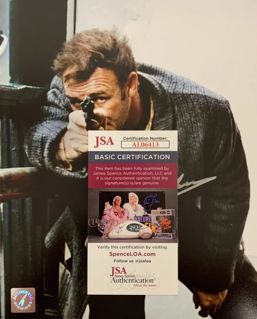 Gene Hackman — Gene Hackman Signed “The French Connection ”8x10 Photo - JSA Cert AL06413, изображение 2
