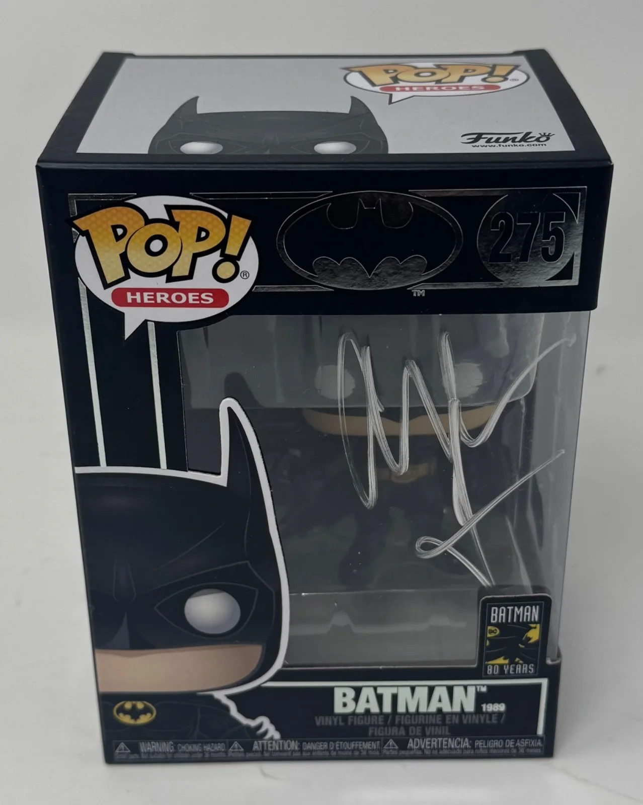 Christian Bale — Christian Bale Signed Batman Funko Pop Autograph The Dark Knight 275 Beckett COA, image 2