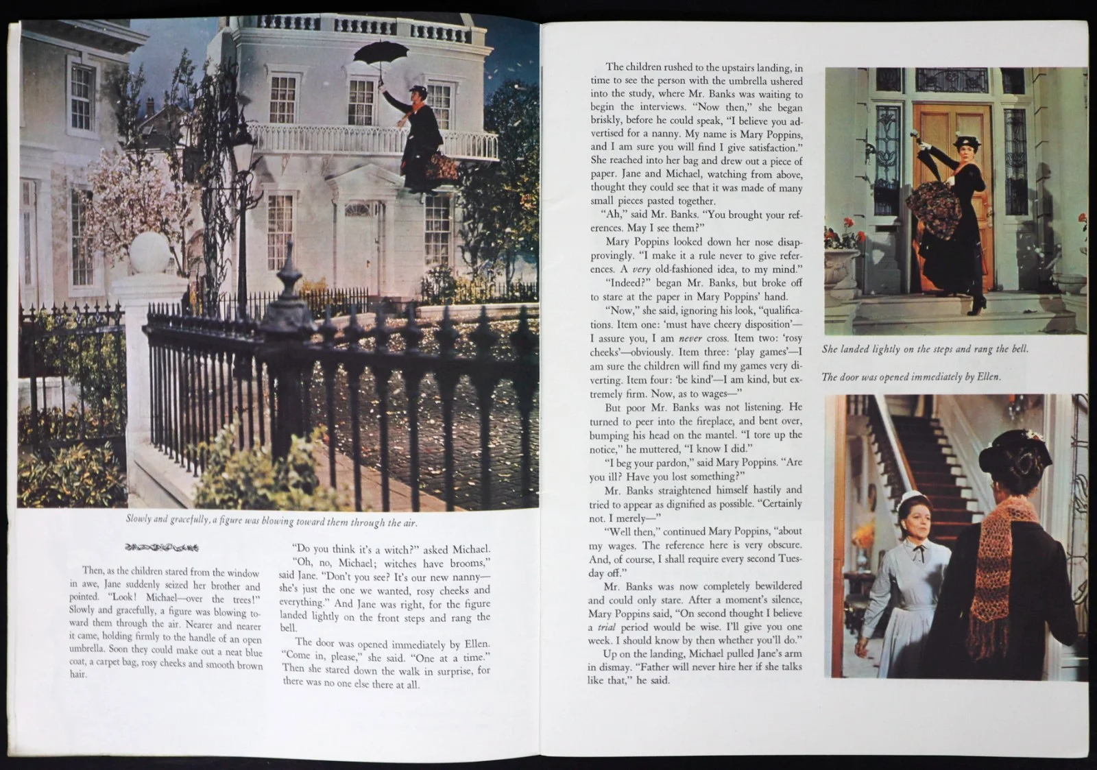 Mary Poppins ORIGINAL 32 Page Storybook Film Brochure Disney Julie Andrews 1964, изображение 3