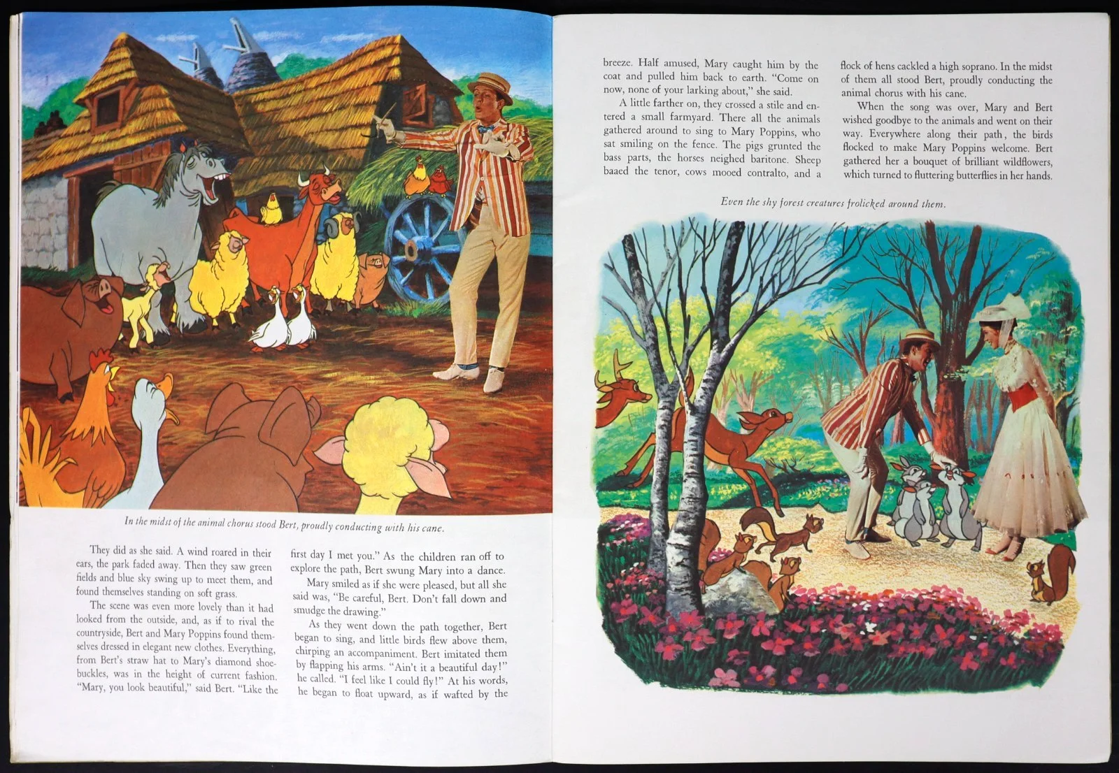 Mary Poppins ORIGINAL 32 Page Storybook Film Brochure Disney Julie Andrews 1964, изображение 4