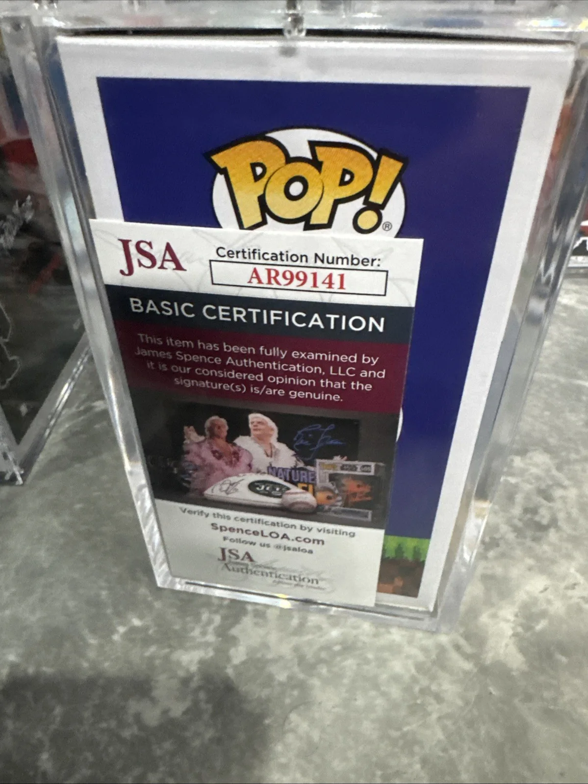 Jason Griffith — Jason Griffith Signed Sonic The Hedgehog Funko 284 Authentic Autograph JSA, image 2