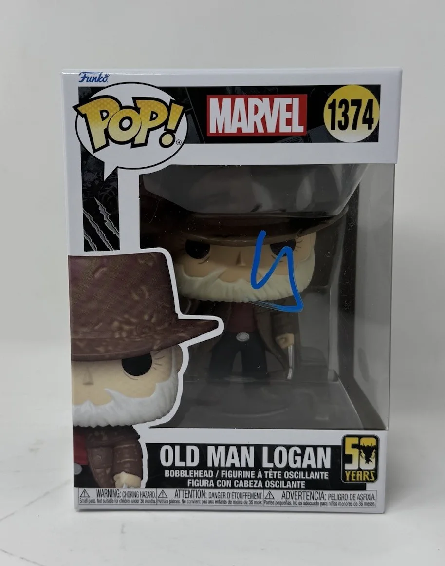 HUGH JACKMAN — Hugh Jackman Signed Old Man Logan Funko Pop 1374 Wolverine Marvel Autograph ACOA, image 2