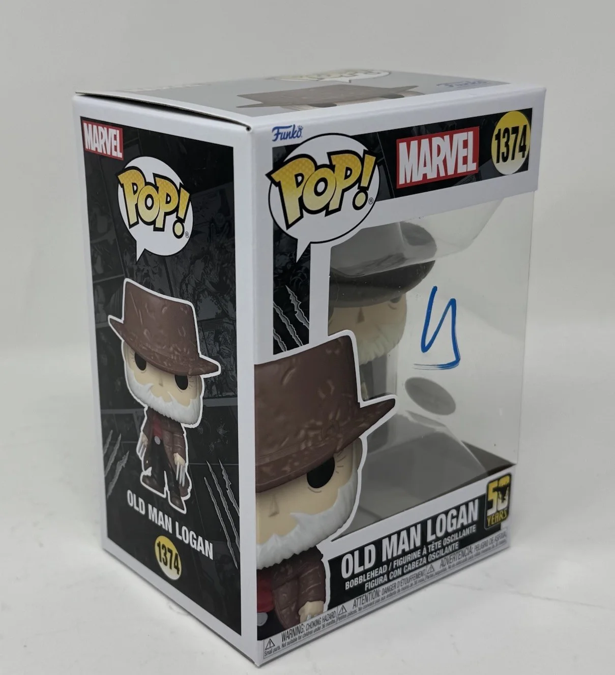 HUGH JACKMAN — Hugh Jackman Signed Old Man Logan Funko Pop 1374 Wolverine Marvel Autograph ACOA, image 3