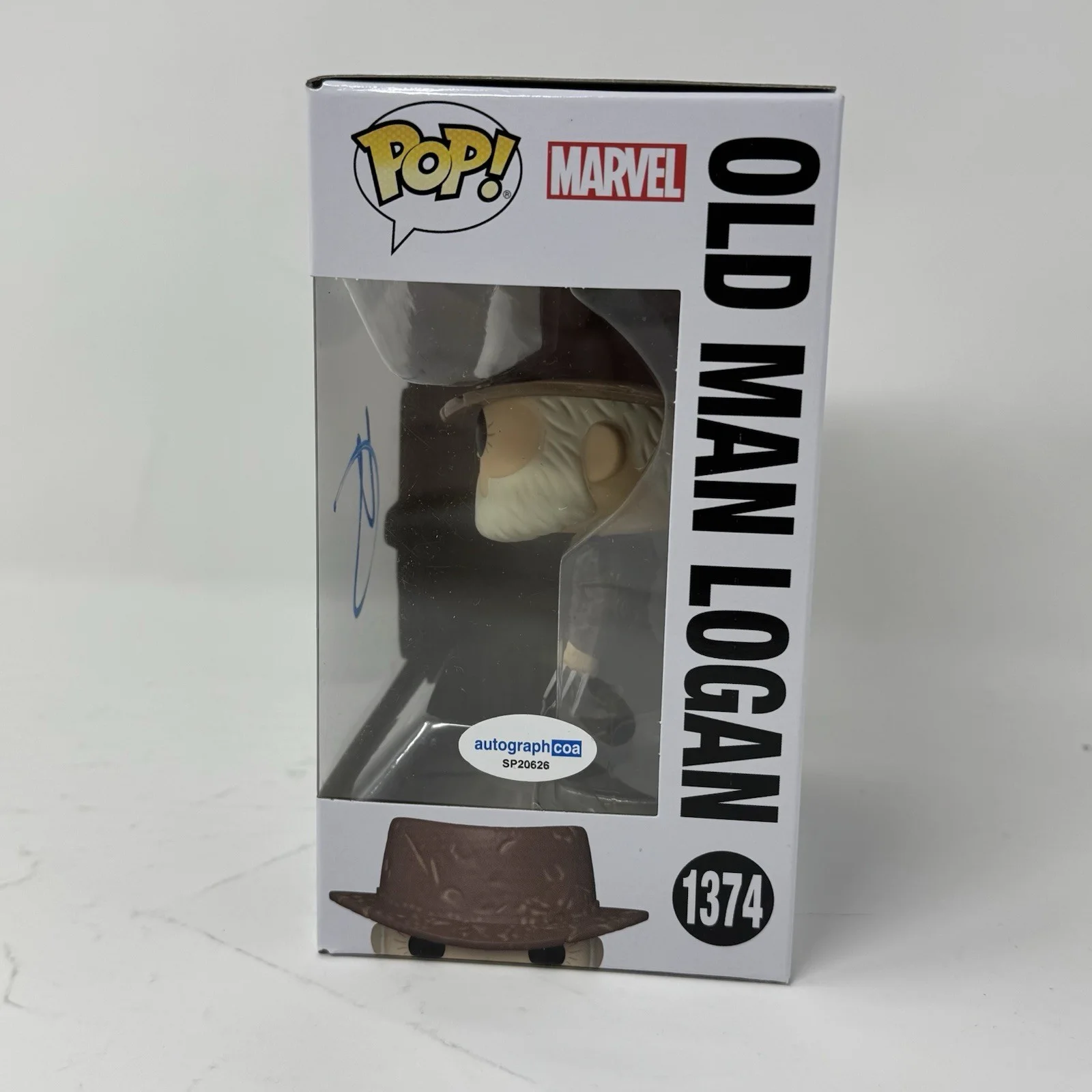 HUGH JACKMAN — Hugh Jackman Signed Marvel Old Man Logan Funko Pop 1374 Wolverine Autograph ACOA, изображение 4