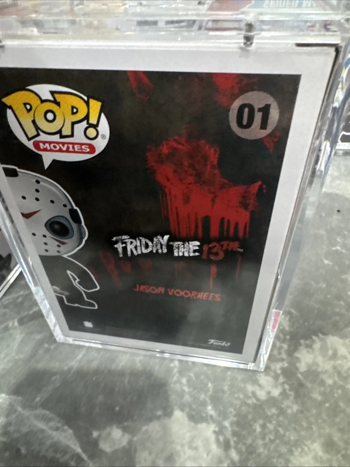 ARI LEHMAN SIGNED INSC FRIDAY THE 13TH JASON VOORHEES FUNKO POP 01 JSA COA, image 3