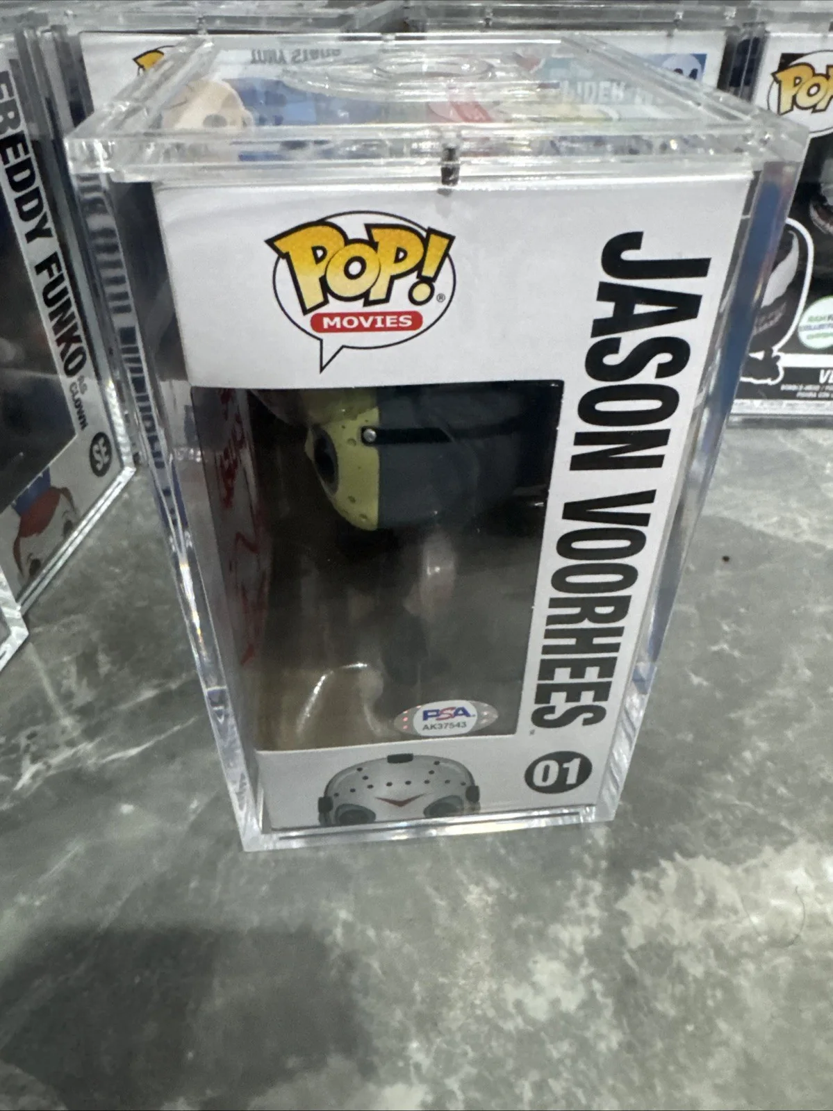 ARI LEHMAN SIGNED INSC FRIDAY THE 13TH JASON VOORHEES FUNKO POP 01 JSA COA, image 4