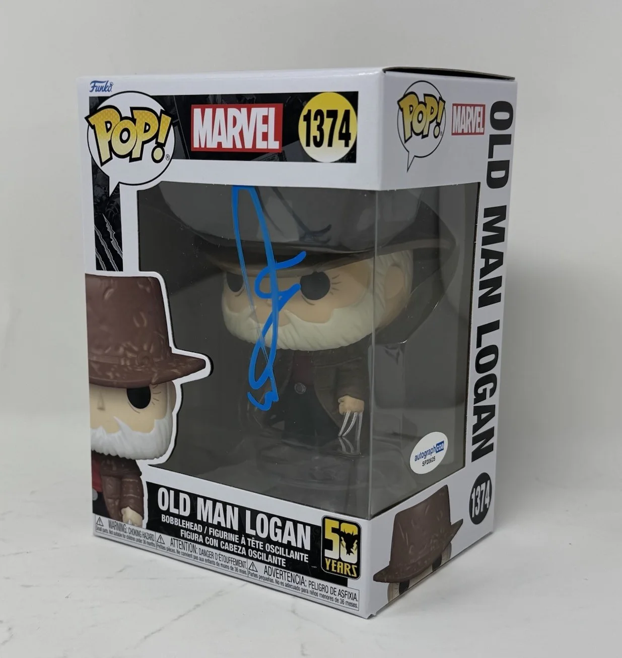HUGH JACKMAN — Hugh Jackman Signed Old Man Logan Funko Pop 1374 Wolverine Marvel Autograph ACOA, image 3