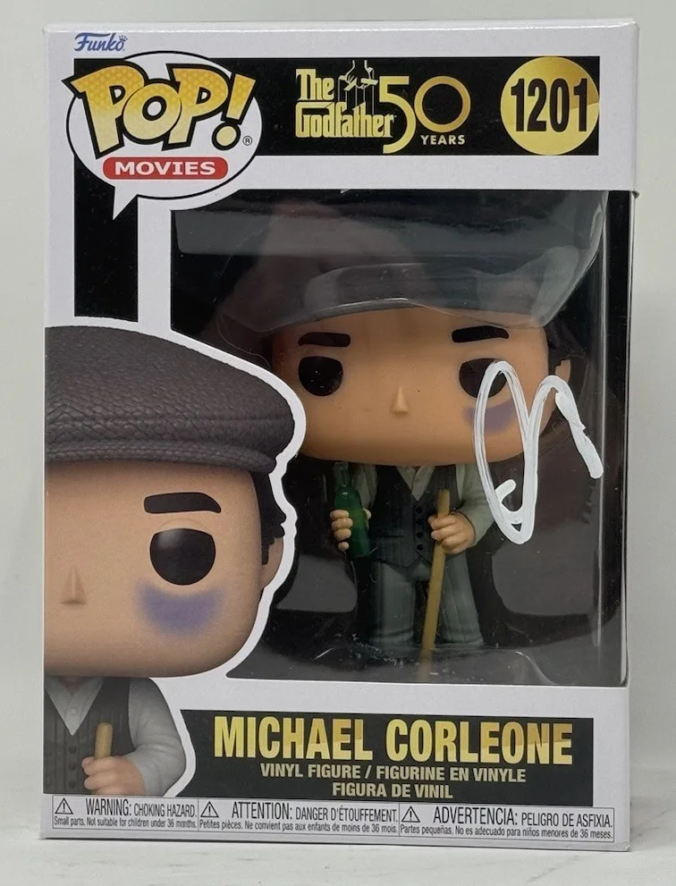 AL PACINO — Al Pacino Signed Autograph The Godfather Michael Corleone Funko Pop 1201 ACOA, image 2