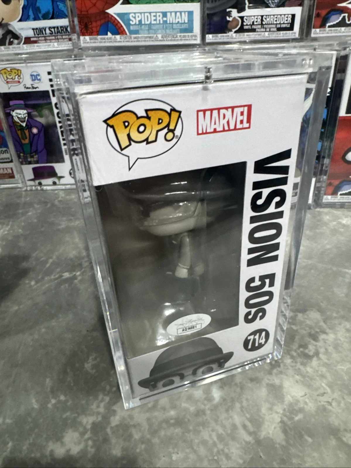 Paul Bettany — Paul Bettany Autographed Signed WandaVision Vision 50s Funko Pop #714, image 4