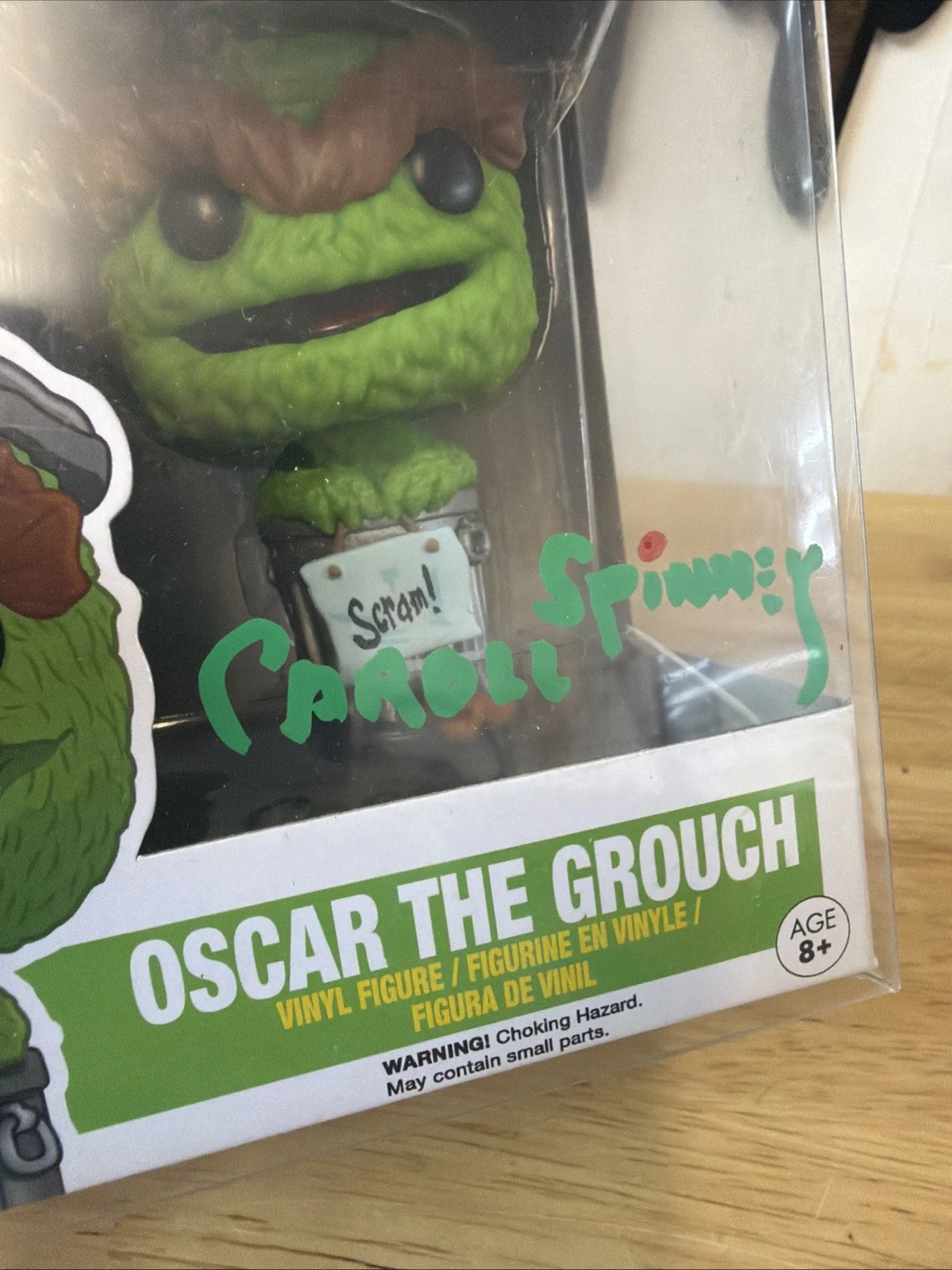 Caroll spinney — Caroll Spinney Sesame Street signed Oscar The Grouch Funko Pop Figure No COA, изображение 3