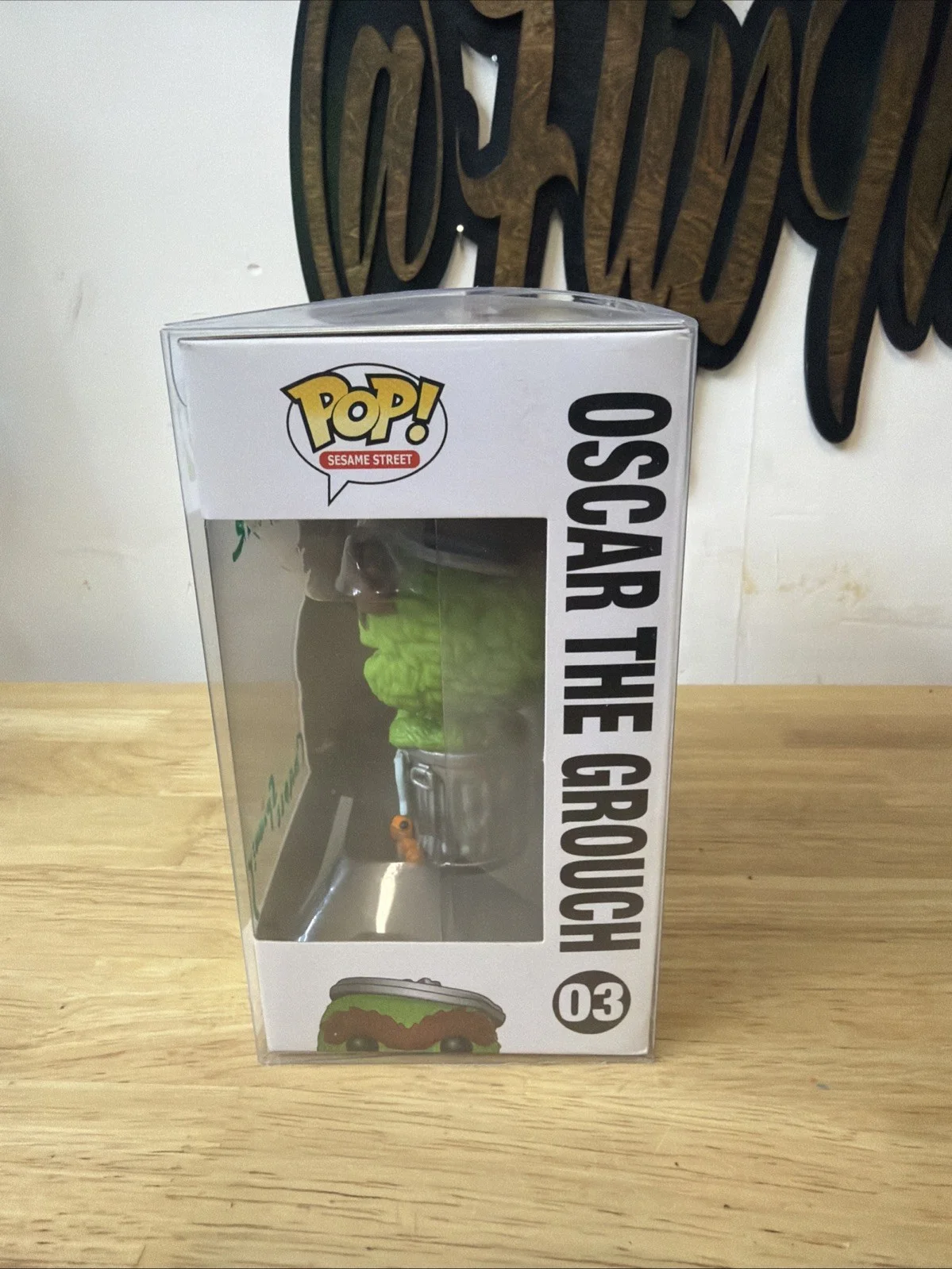 Caroll spinney — Caroll Spinney Sesame Street signed Oscar The Grouch Funko Pop Figure No COA, изображение 4