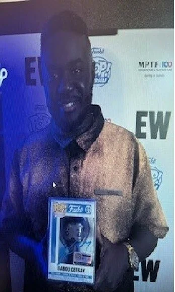 Babou Ceesay — Custom Alien Earth: Babou Ceesay/Kumi Morrow Funko POP! Signed!, image 2