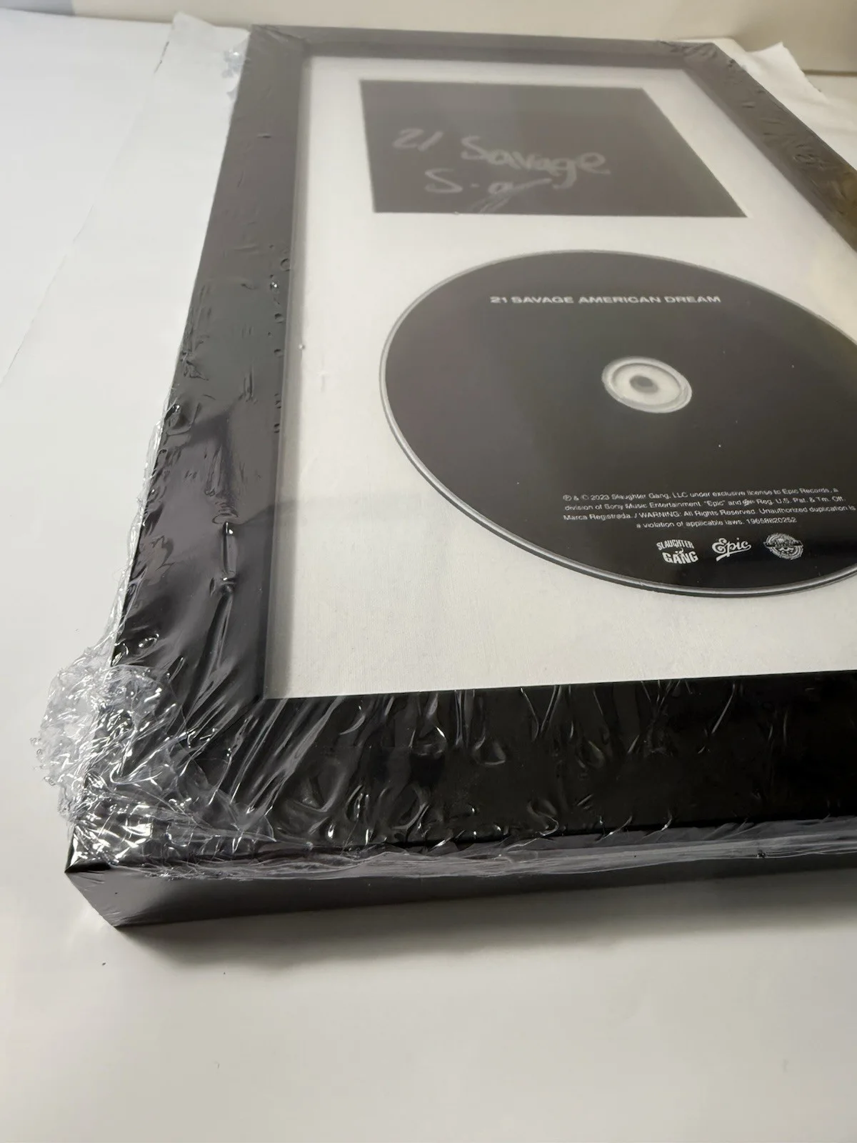 21 Savage American Dream CD + Insert Signed & Framed, image 4