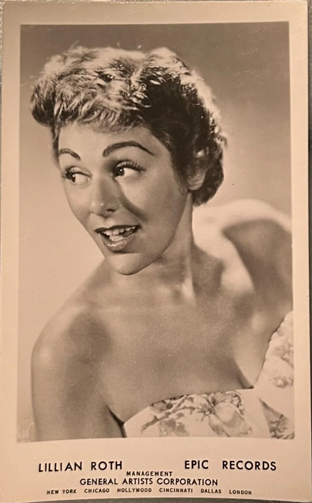 LILLIAN ROTH—SIGNED PHOTO—Marx Animal Crackers—Lubitsch Love Parade•Streisand, изображение 4