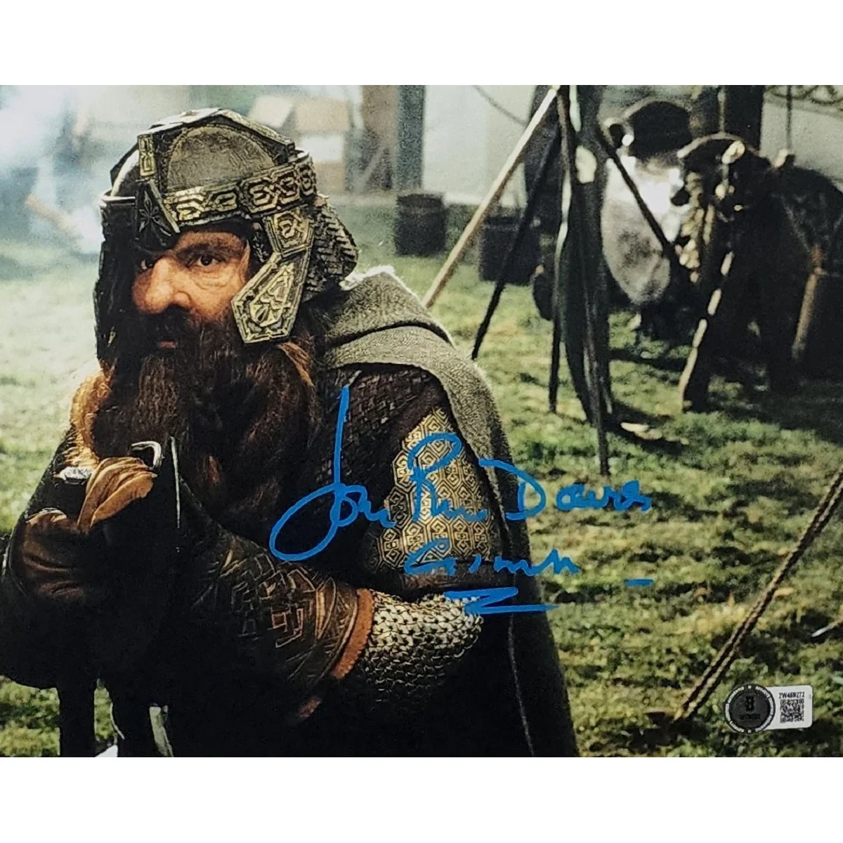 John Rhys-Davies — John Rhys-Davies Signed Photo #5 (8x10) w/ "Gimli"