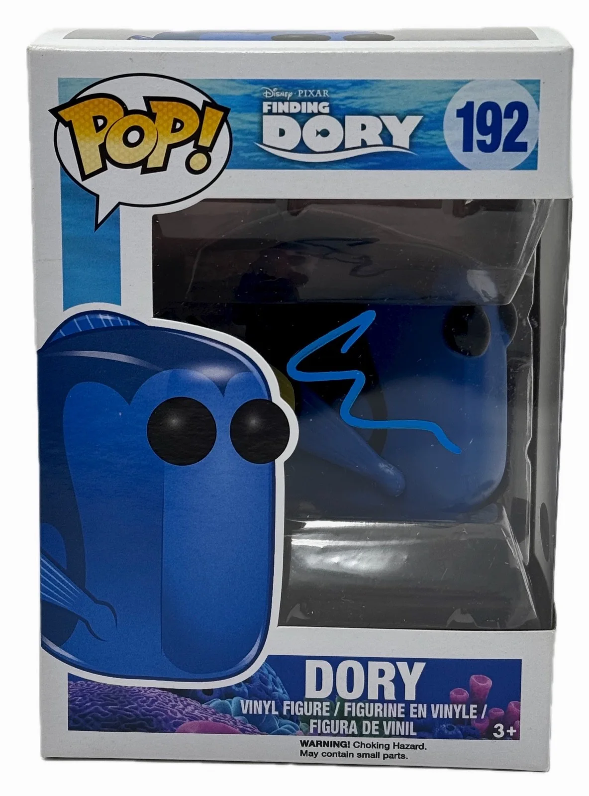 Ellen DeGeneres — Ellen Degeneres Signed Finding Dory Funko Pop Dory #192 Disney Pixar Nemo ACOA