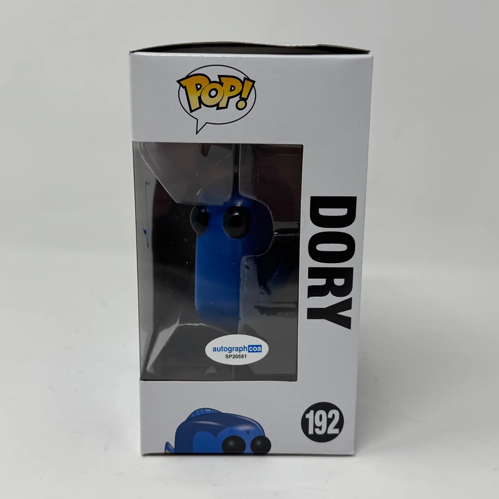 Ellen DeGeneres — Ellen Degeneres Signed Finding Dory Funko Pop Dory #192 Disney Pixar Nemo ACOA, image 3