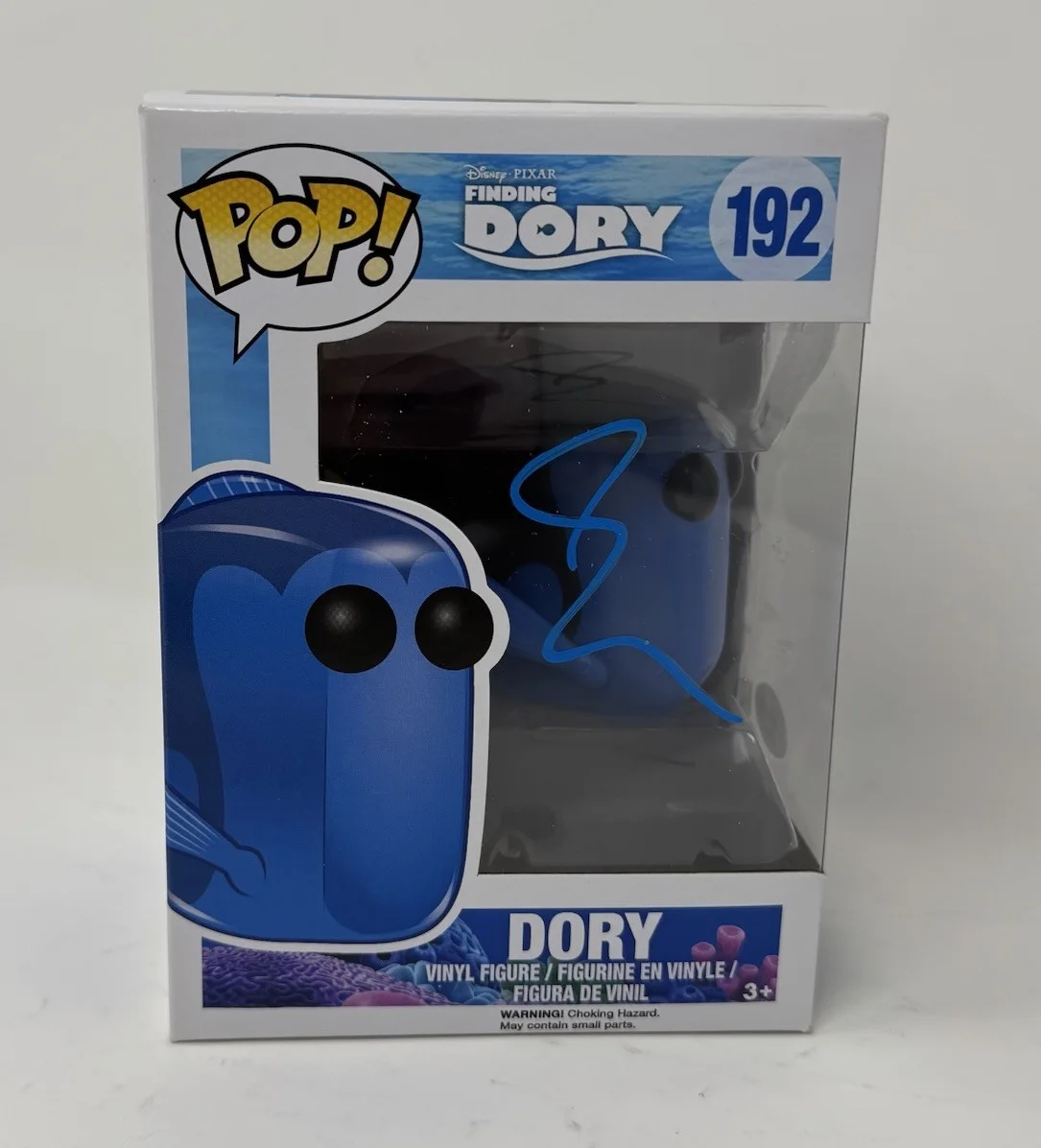Ellen DeGeneres — Ellen Degeneres Signed Finding Dory Funko Pop Dory #192 Disney Pixar Nemo ACOA, image 2