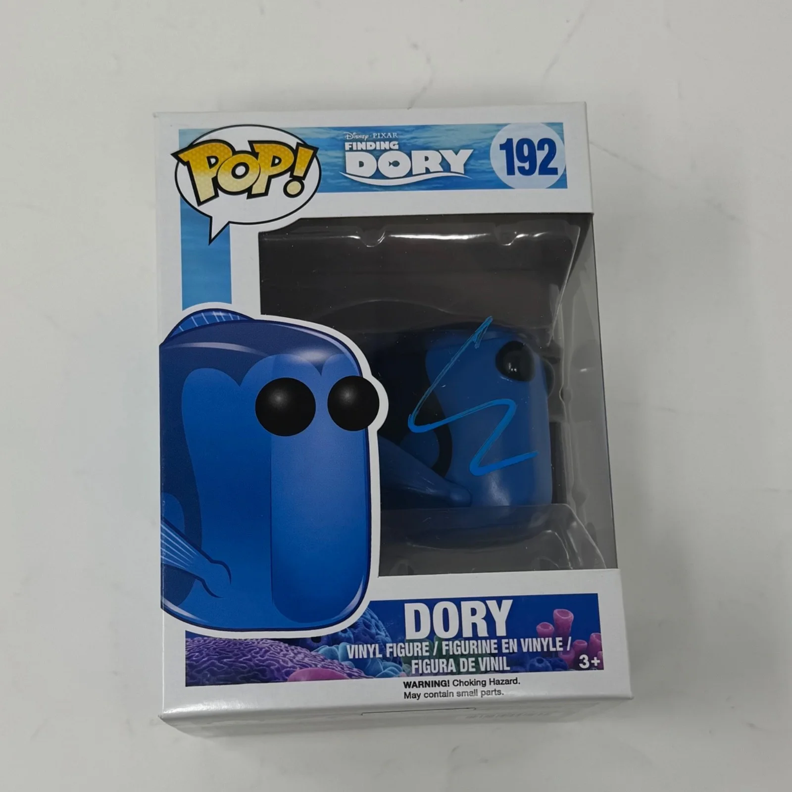 Ellen DeGeneres — Ellen Degeneres Signed Finding Dory Funko Pop Dory #192 Disney Pixar Nemo ACOA, image 2