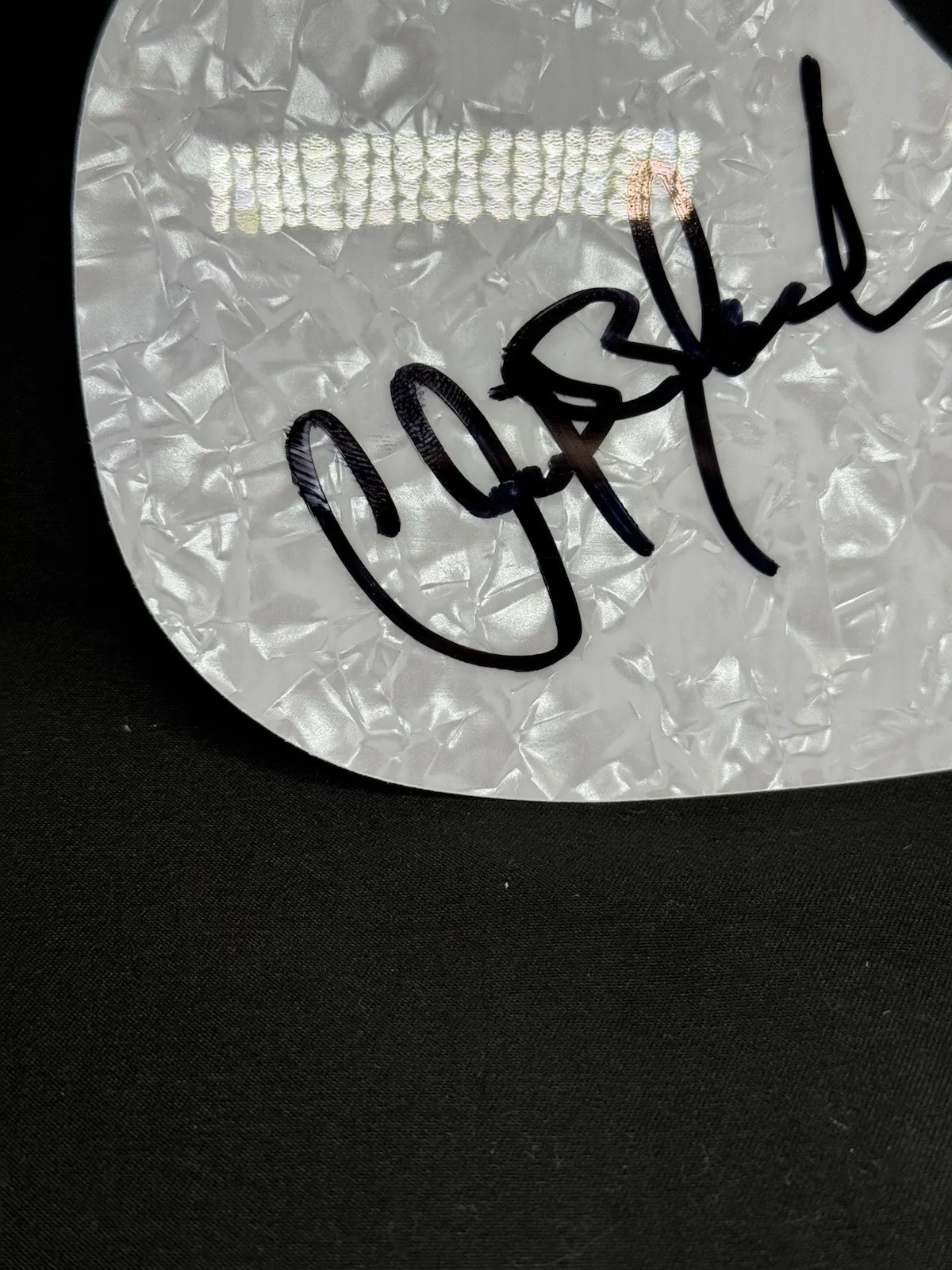Clint Black Autograph Signed Guitar PickGuard Country, image 2