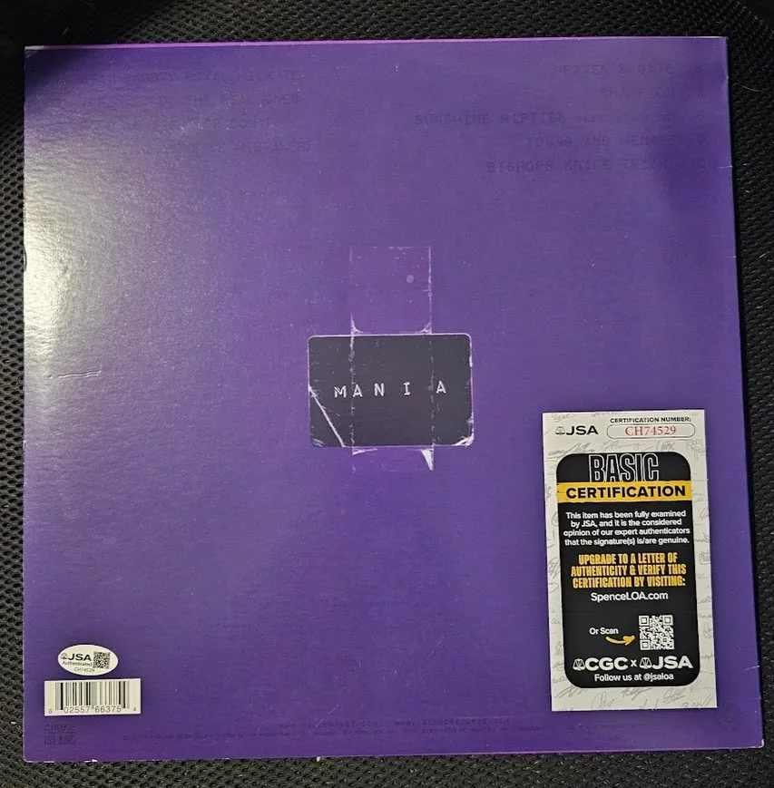Fall Out Boy Band Signed Autographed Mania LP Record Vinyl JSA COA, image 5