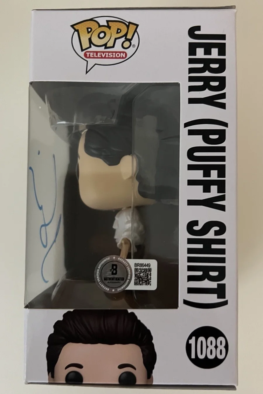 Jerry Seinfeld — Jerry Puffy Shirt Seinfeld Signed Autograph Funko Pop Beckett Authentication, image 2
