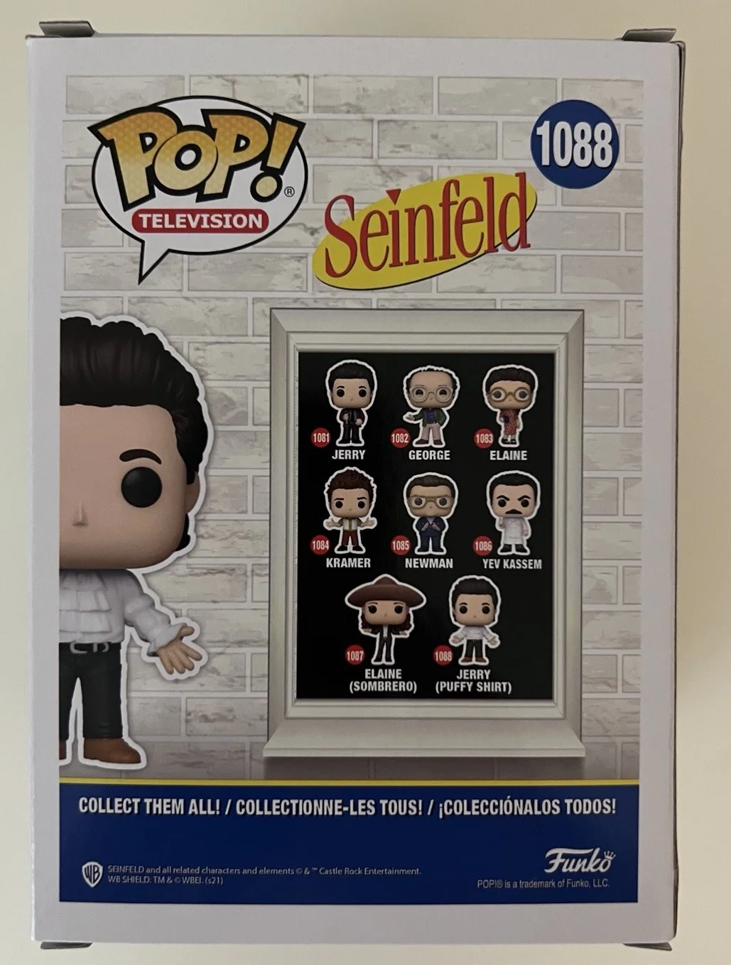 Jerry Seinfeld — Jerry Puffy Shirt Seinfeld Signed Autograph Funko Pop Beckett Authentication, image 3