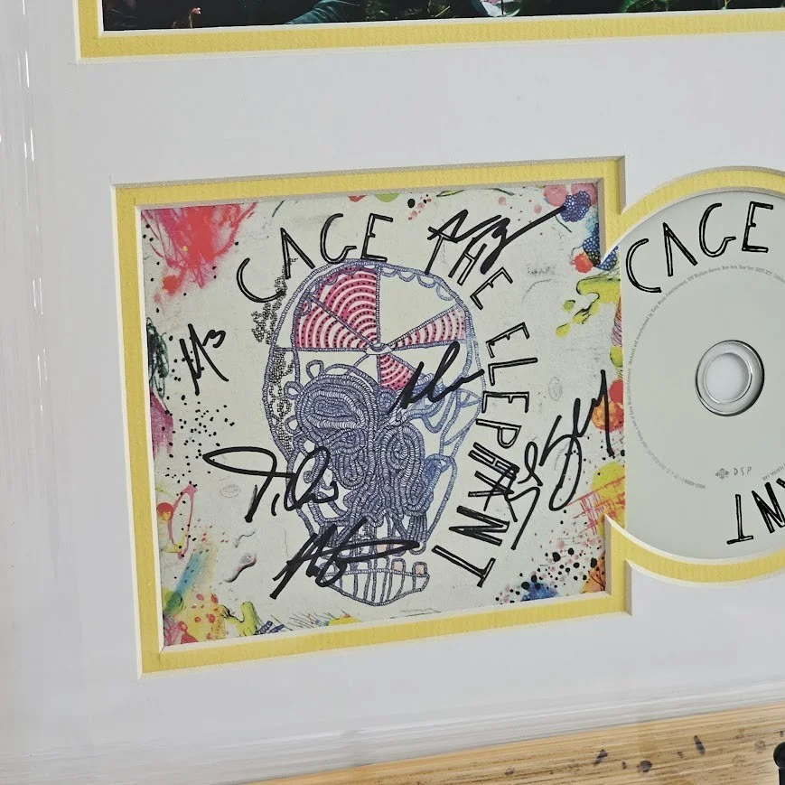 Cage the Elephant Band Signed Autograph Self titled CD Framed JSA COA Certified, image 2