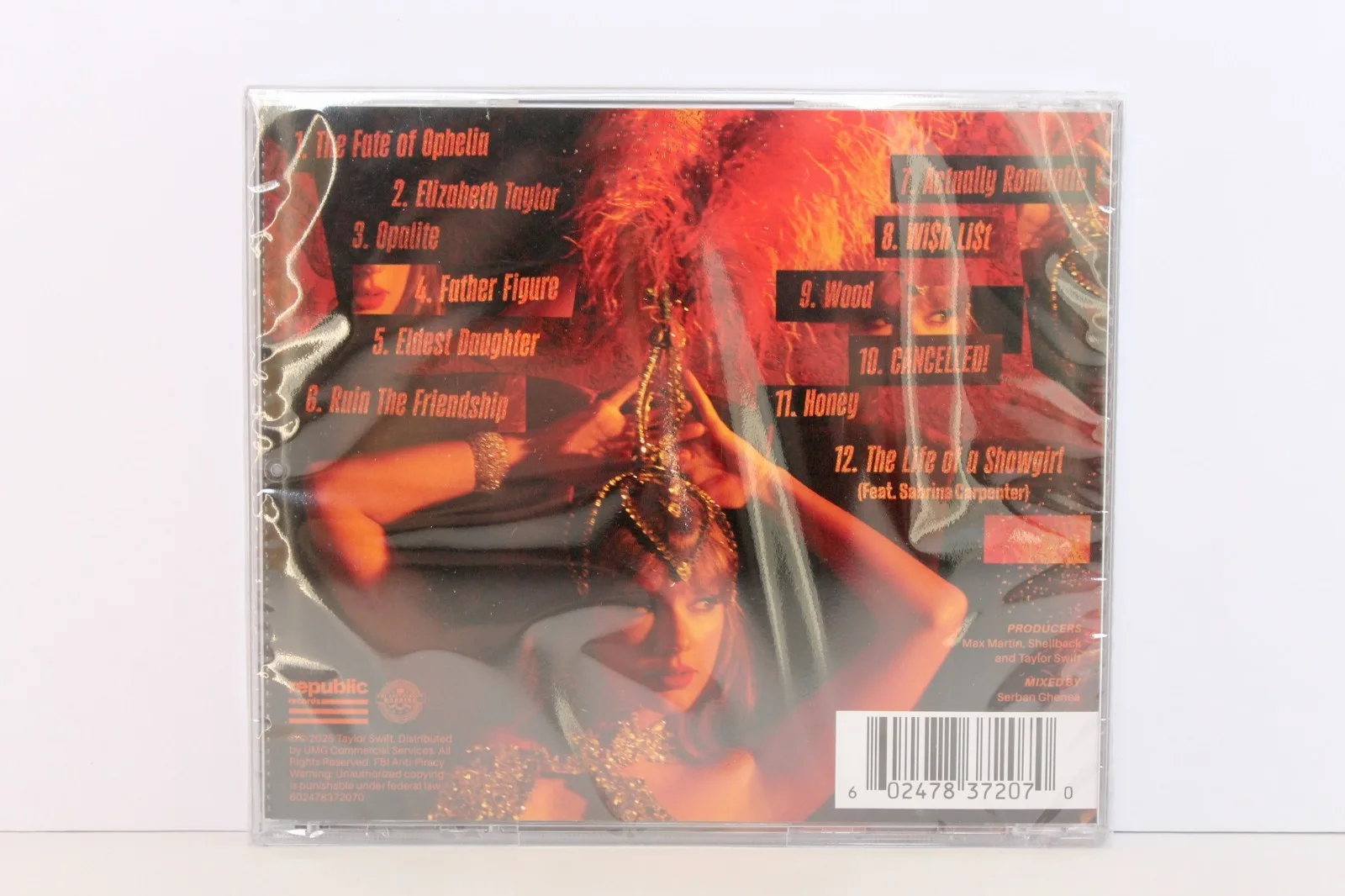 Taylor Swift The Life of a Showgirl CD + Hand Signed Photo 1 IN HAND SHIPS ASAP!, изображение 4