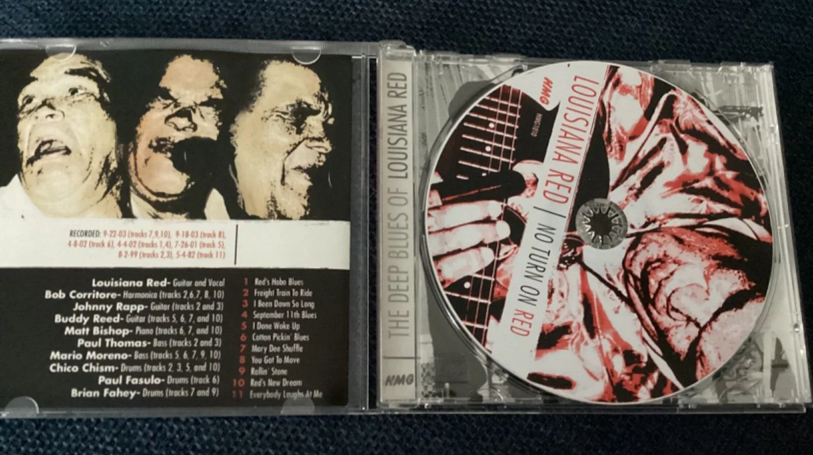 LOUISIANA RED Signed CD Autographed NO TURN ON RED Blues Legend, изображение 3