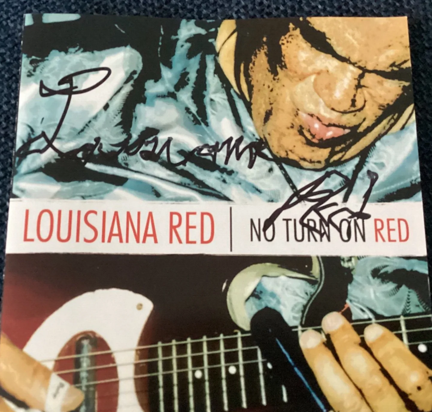 LOUISIANA RED Signed CD Autographed NO TURN ON RED Blues Legend, изображение 5
