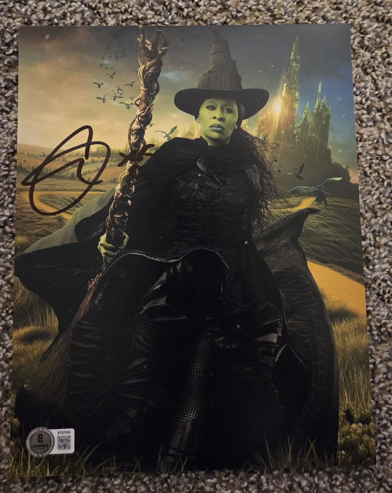Dax — CYNTHIA ERIVO - 8x10 Signed Autograph Auto Photo Wicked Beckett BAS