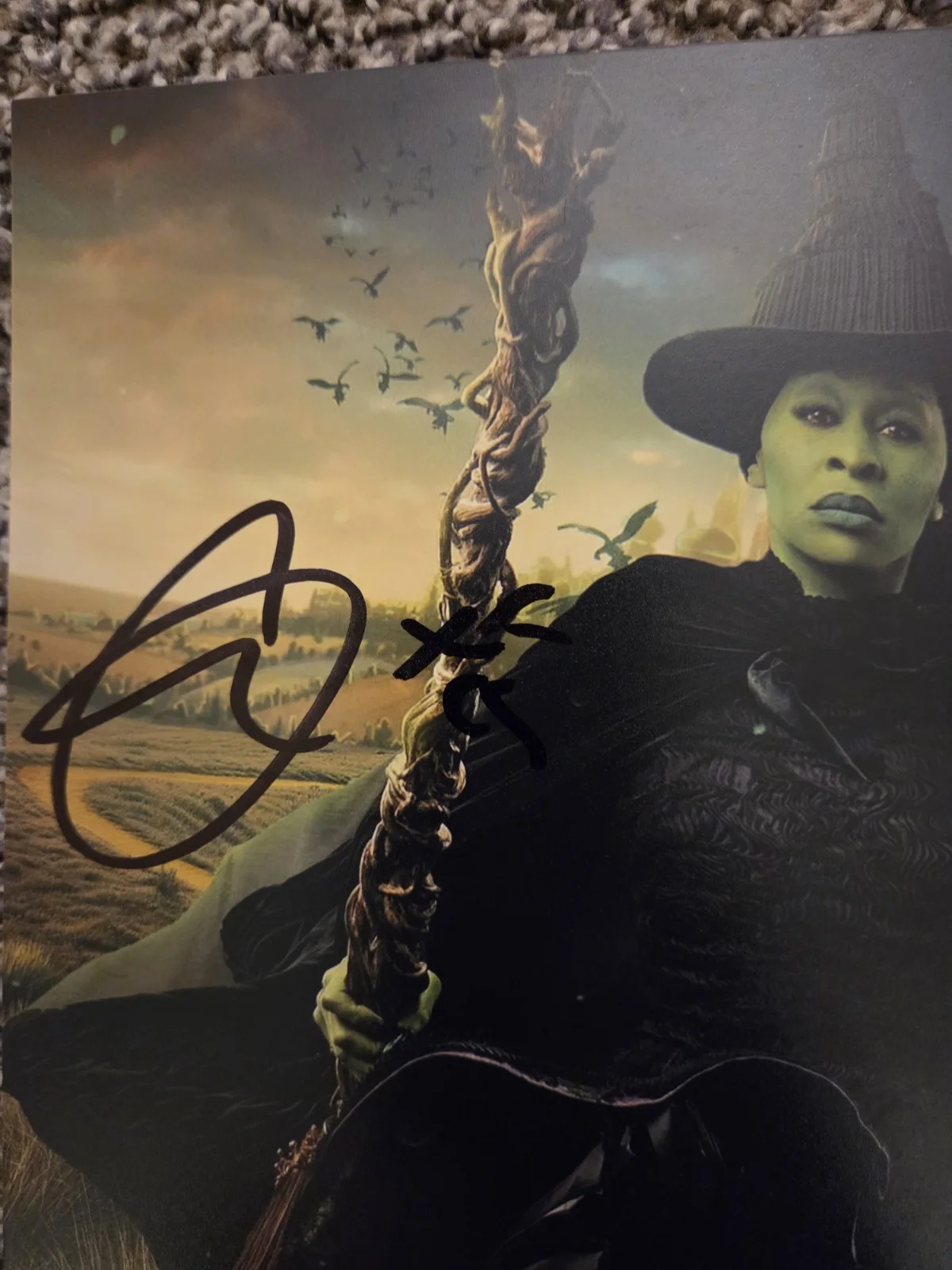 Dax — CYNTHIA ERIVO - 8x10 Signed Autograph Auto Photo Wicked Beckett BAS, изображение 2