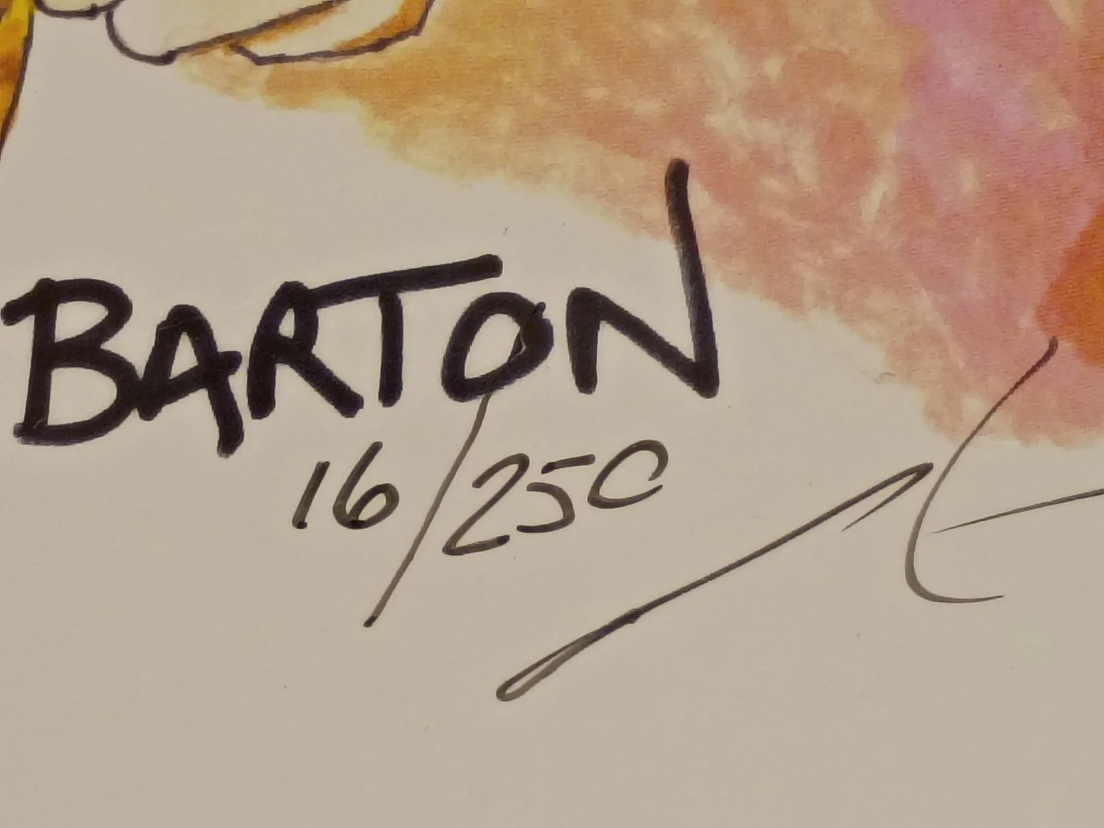 Brian Barton — BARTON BRIAN Signed Dragon Ball Z 'GUKO' 12x18 LE Lithograph 16/250-Pristine COA, image 2