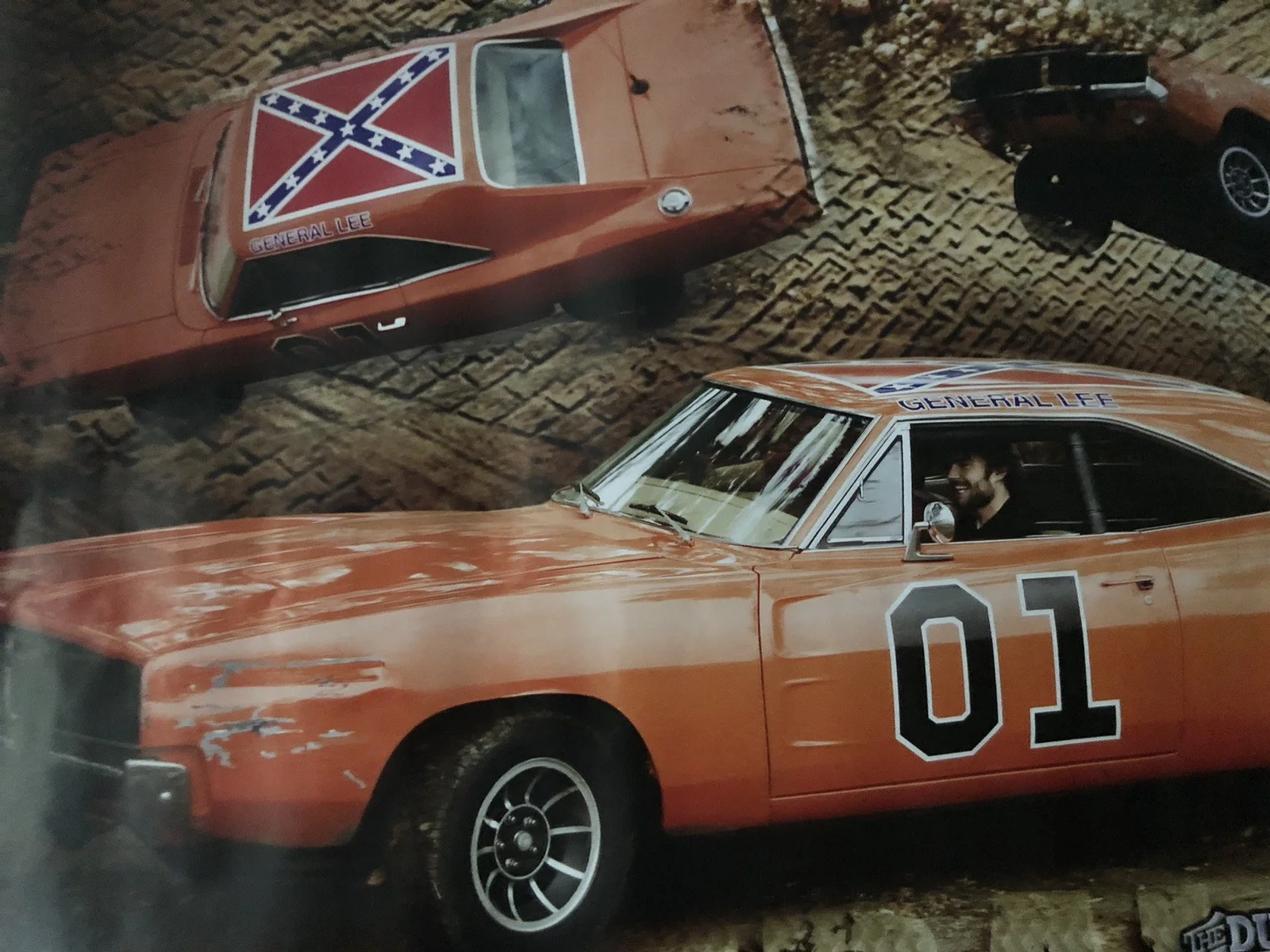Vintage 2001 The Dukes of Hazzard General Lee Poster 34x23”, изображение 4