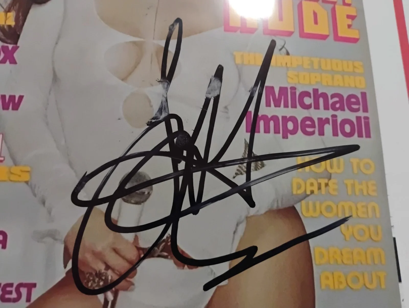 Tiffany — TIFFANY SINGER I THINK WERE ALONE SIGNED AUTOGRAPH PLAYBOY COVER 8X10 PHOTO RARE, изображение 2