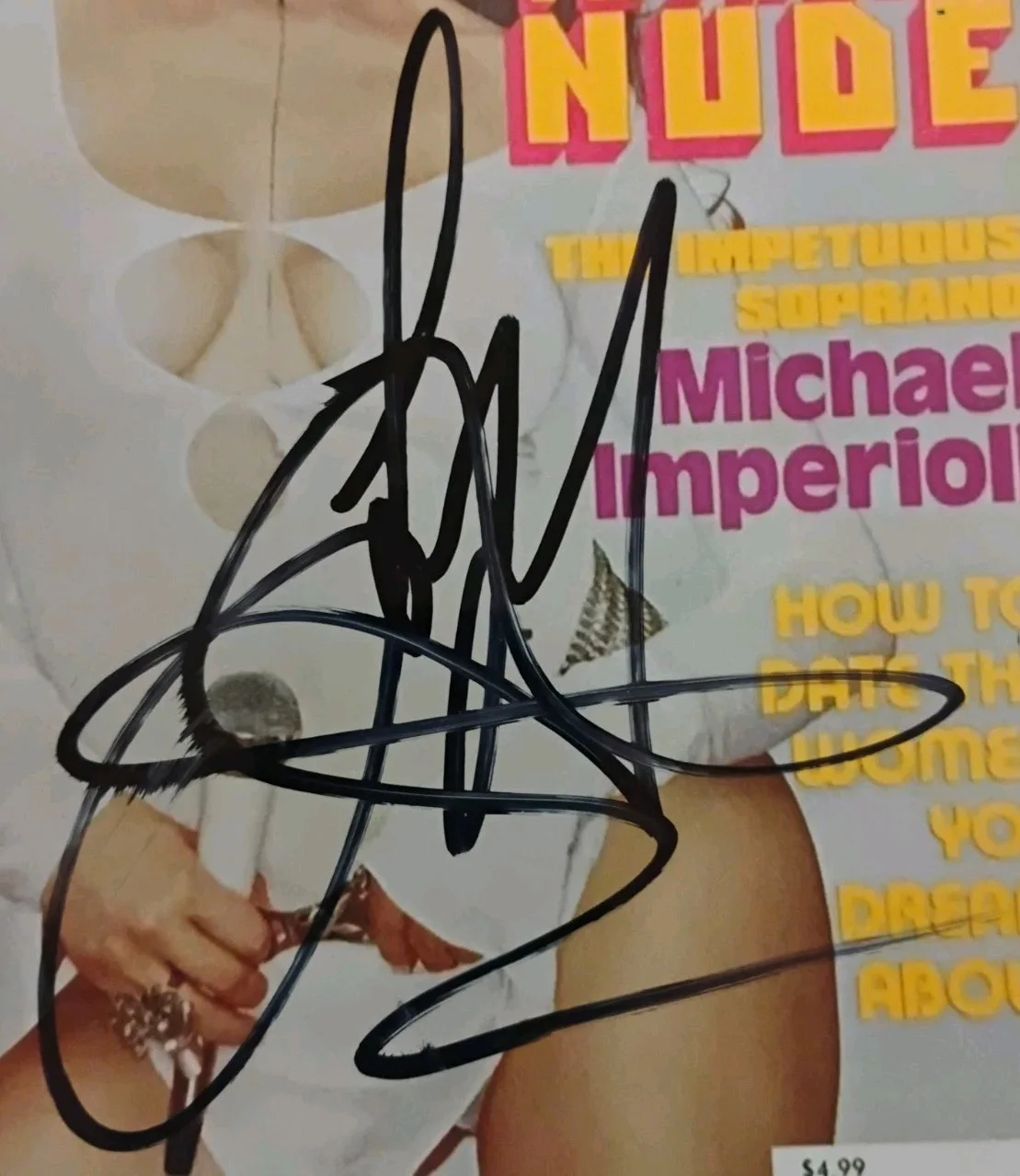 Tiffany — TIFFANY SINGER I THINK WERE ALONE SIGNED AUTOGRAPH PLAYBOY COVER 8X10 PHOTO RARE, изображение 2