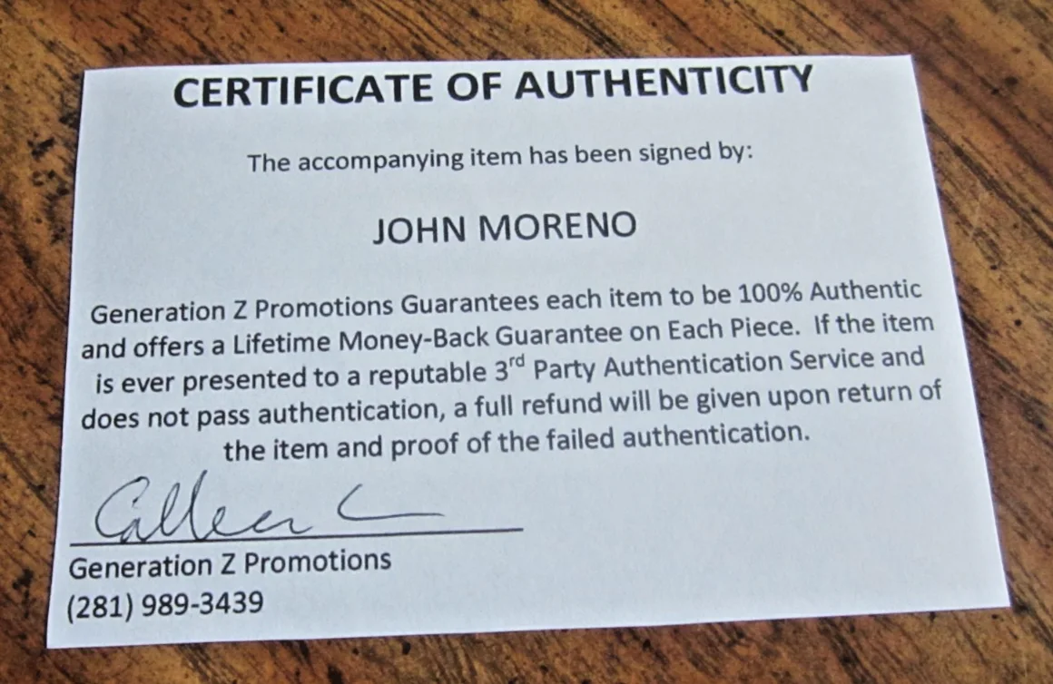 John Moreno — John Moreno Actor Autographed 4X5 Photo "For Your Eyes Only" Luigi Ferrara, image 3