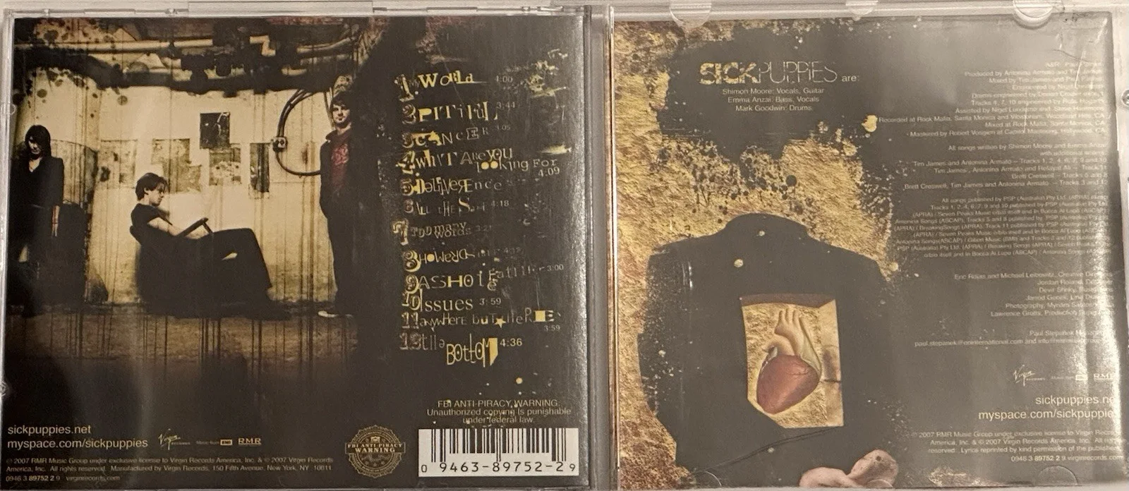 SICK PUPPIES Dressed Up As Life Authentic Signed CD, image 4